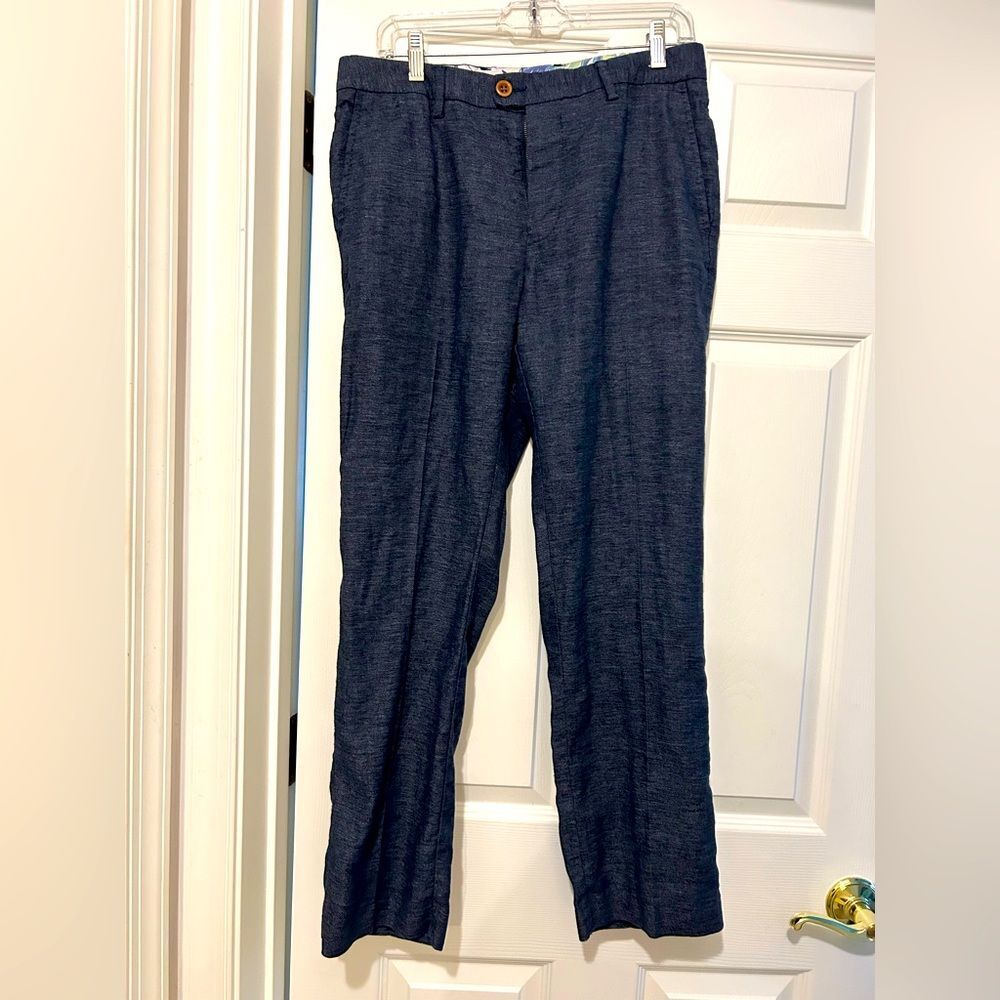 Tommy Bahama Men's Navy Linen Blend Pants Size 32